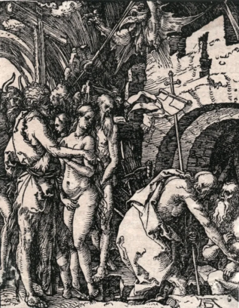 木刻 Durer - Christ in Limbo