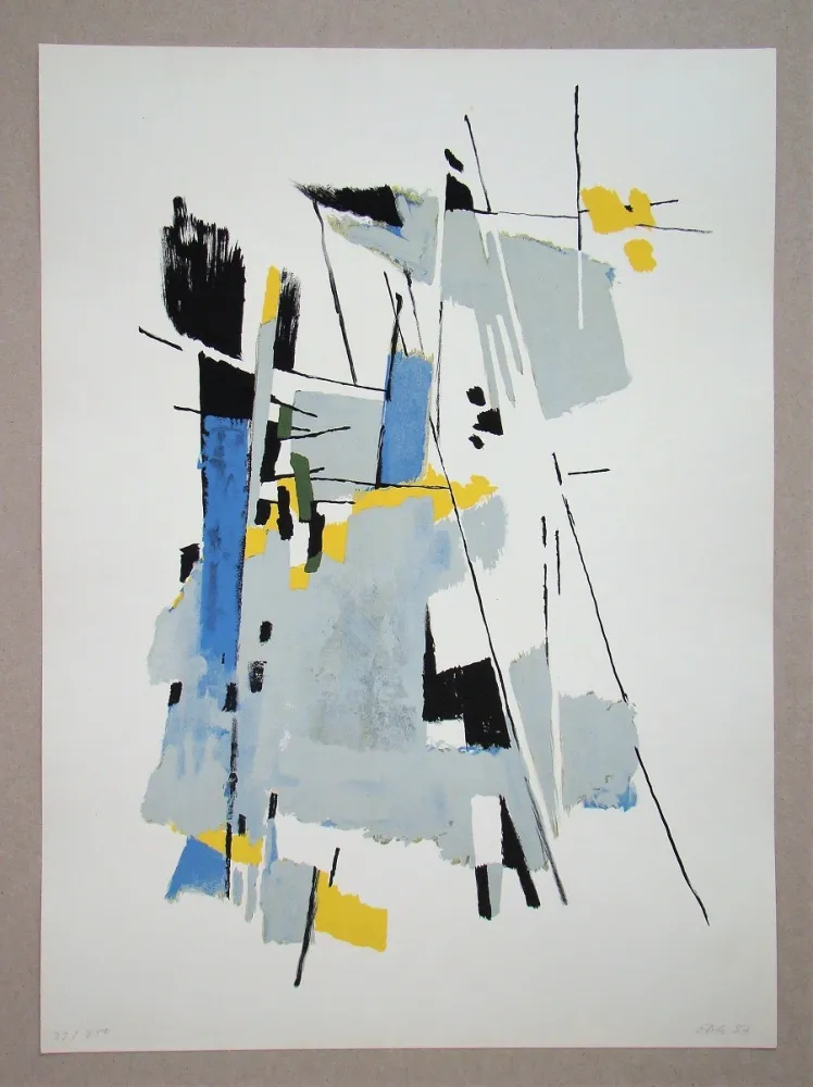 石版画 Eble - Gegenstandlose Komposition