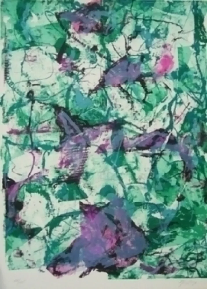 石版画 En Jong - Monde imaginaire III