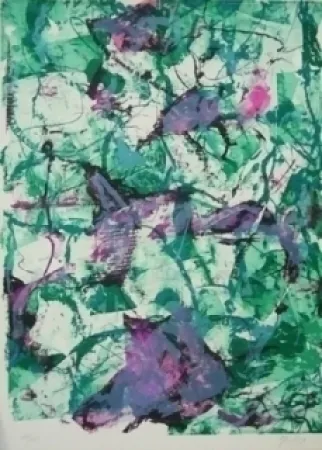 石版画 En Jong - Monde imaginaire III