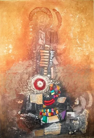 版画 Engel - REVE D'OR gravure originale de Nissan Engel