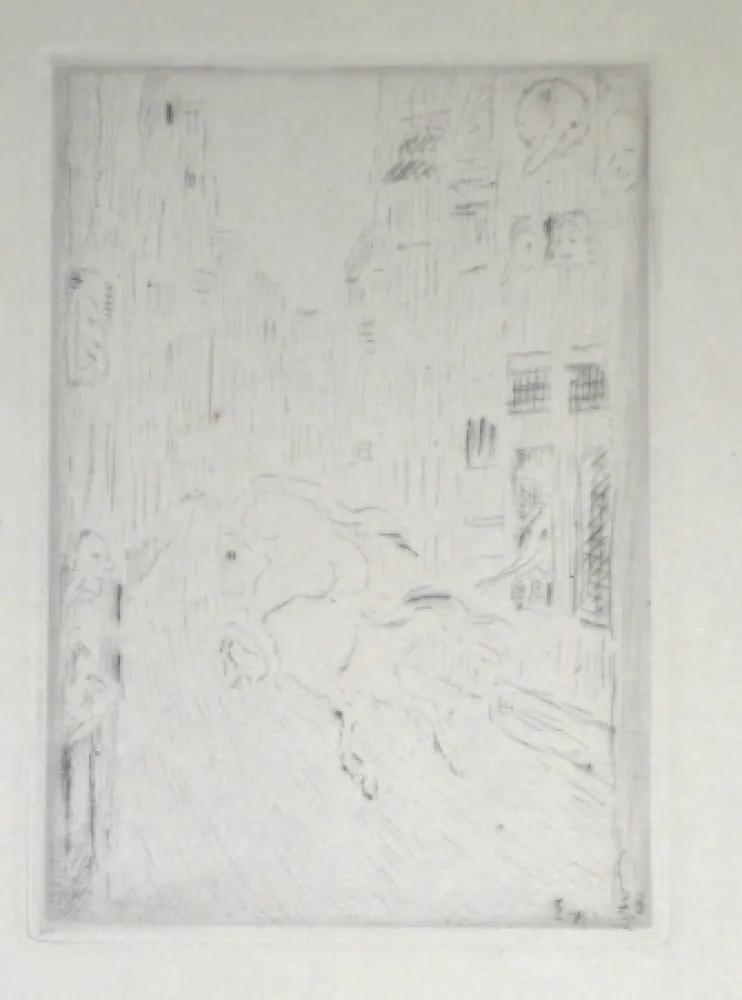 干刻版画 Ensor - Lady Godiva