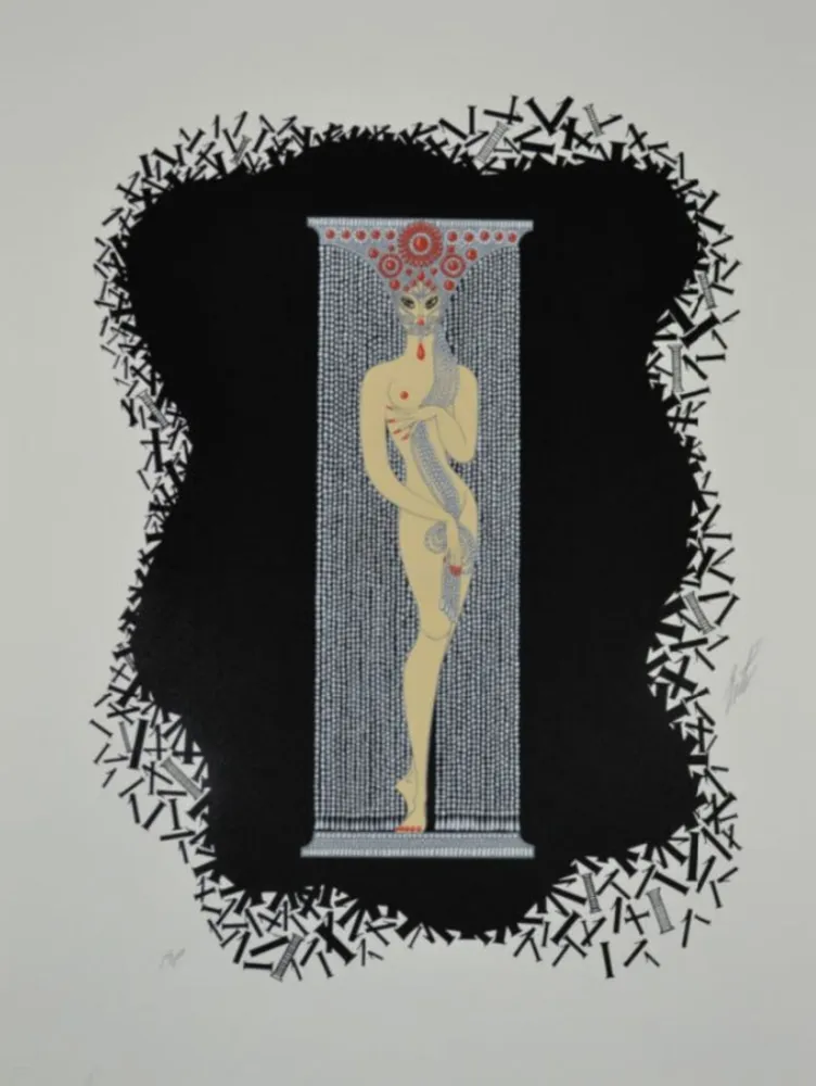 复数作品 Erte - The Numerals, Number “1”