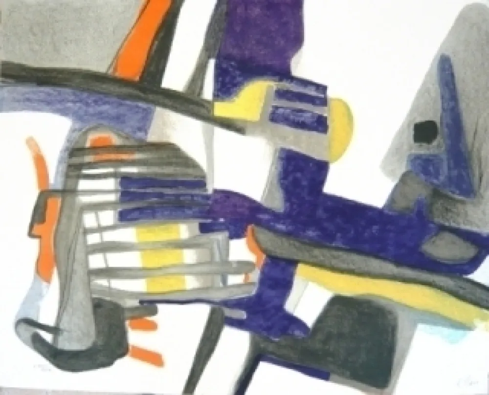 石版画 Esteve - Composition