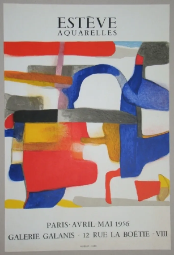 石版画 Esteve - La Cigale