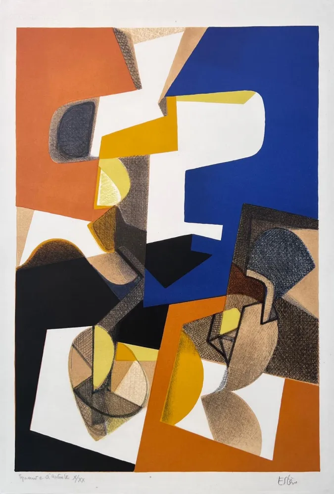 石版画 Esteve - Le Prince 