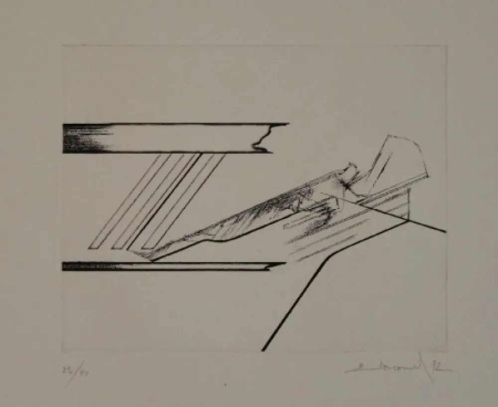 蚀刻版画 Evrard - 6 gravures originales