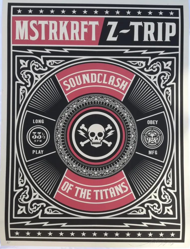 丝网印刷 Fairey - Soundclash of the titans