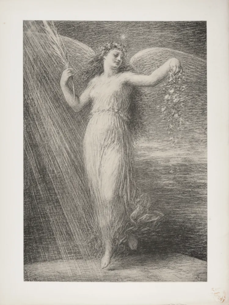 石版画 Fantin-Latour - Immortalité, 1898