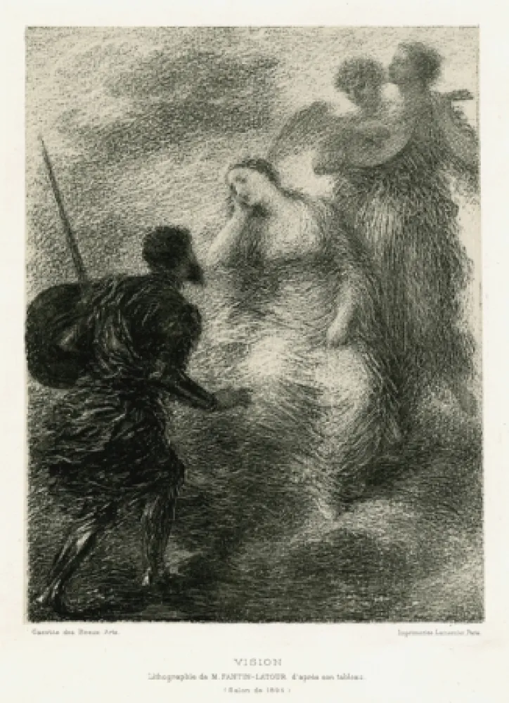 石版画 Fantin-Latour - Vision