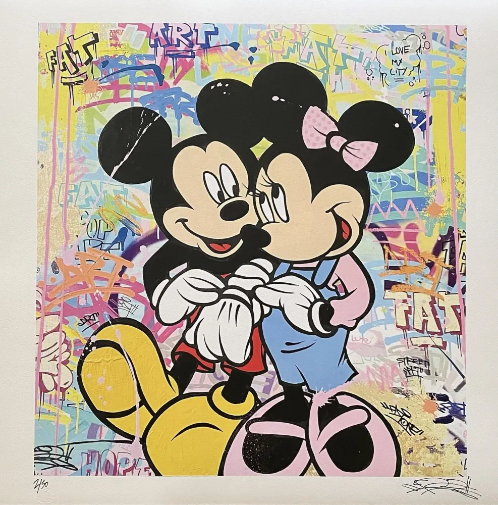 胶版印刷 Fat - Mickey & Minnie