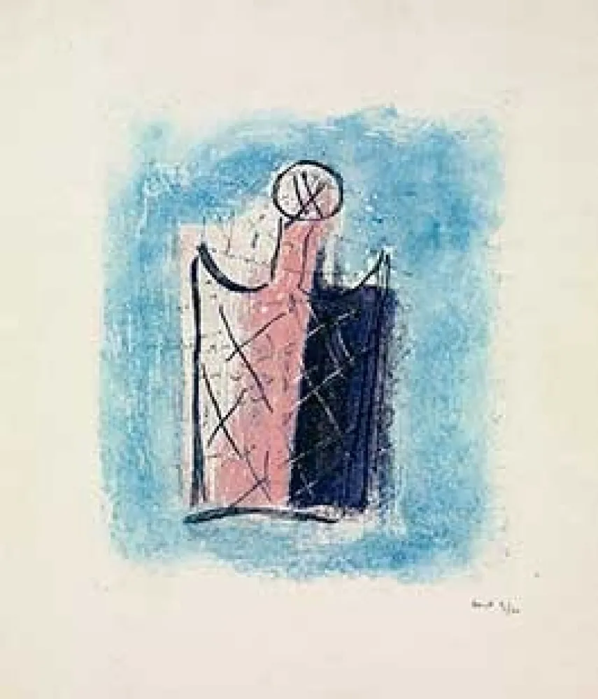 版画 Fautrier - Le flacon