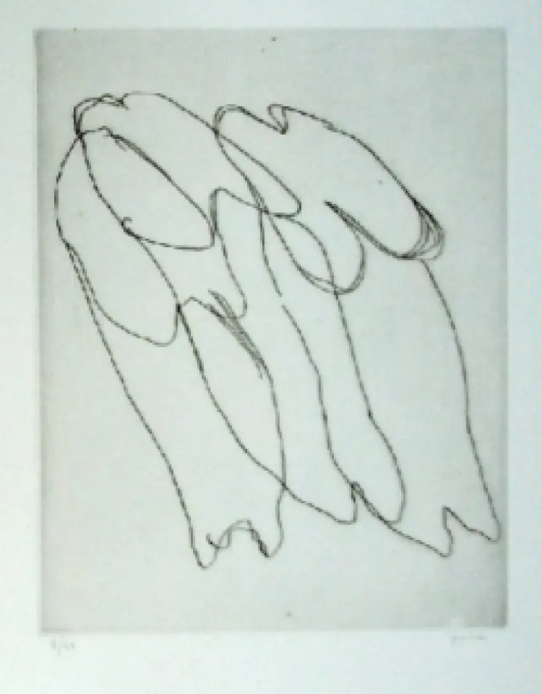 蚀刻版画 Fautrier - Les seins nus