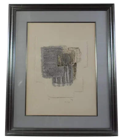 蚀刻版画 Fayet - Marée basse