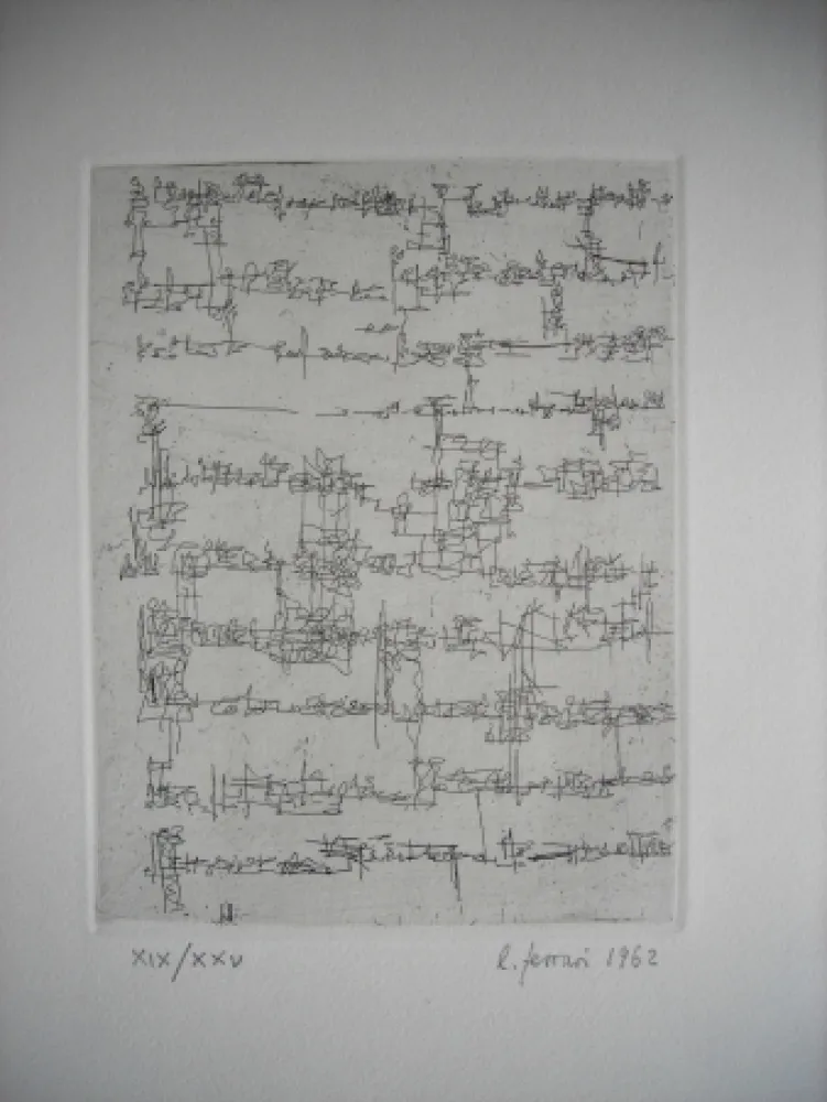 蚀刻版画 Ferrari - The international avant garde 4