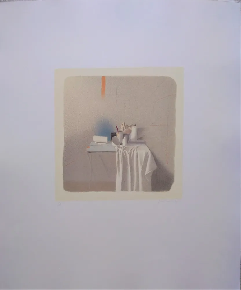 石版画 Ferroni - Diversi oggetti e panneggio