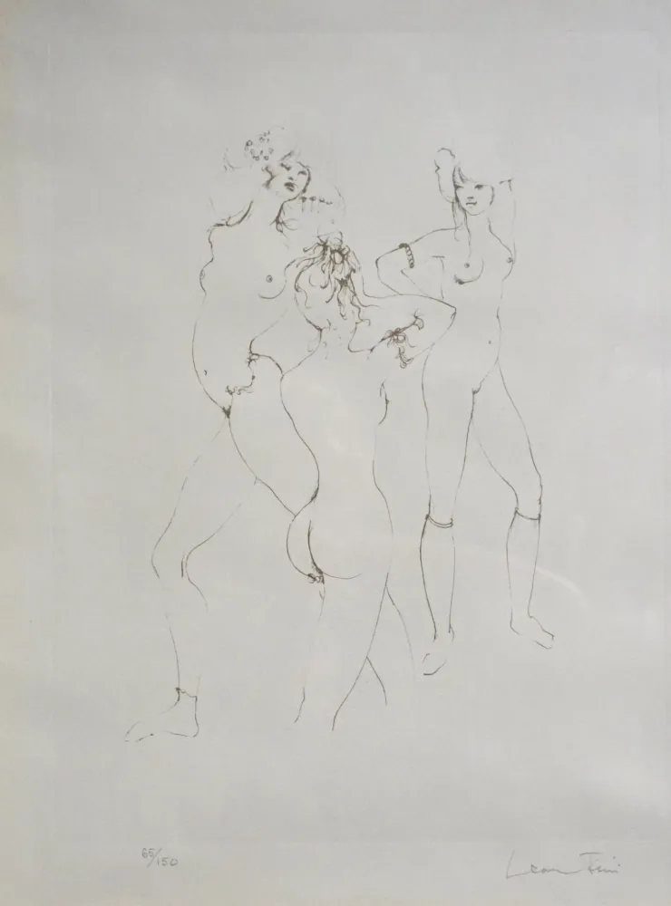 版画 Fini - Erotica