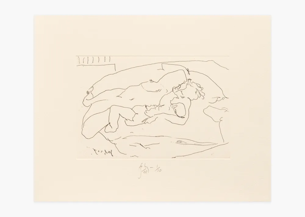 版画 Flanagan - Mother with suckling child