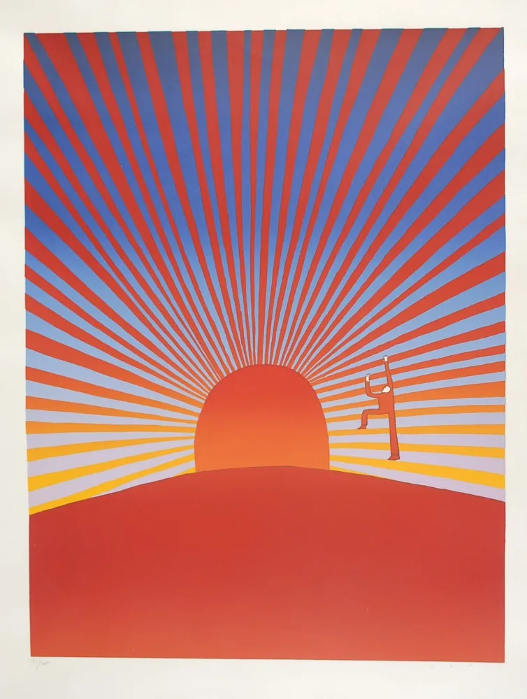 丝网印刷 Folon - Le Poète - The Poet