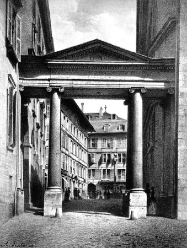 石版画 Fontanesi - Porte de la Treille