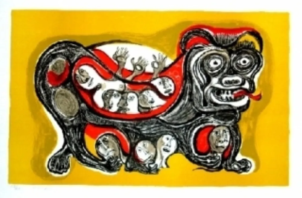 石版画 Forner - Terragueos victimos