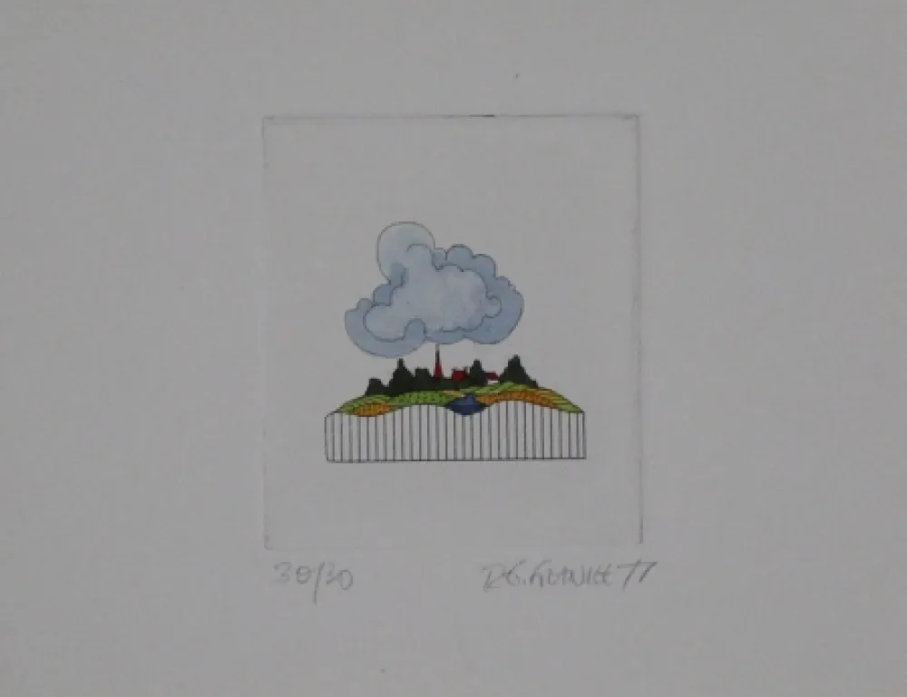 蚀刻飞尘法 Franke - Landschaft / Landscape