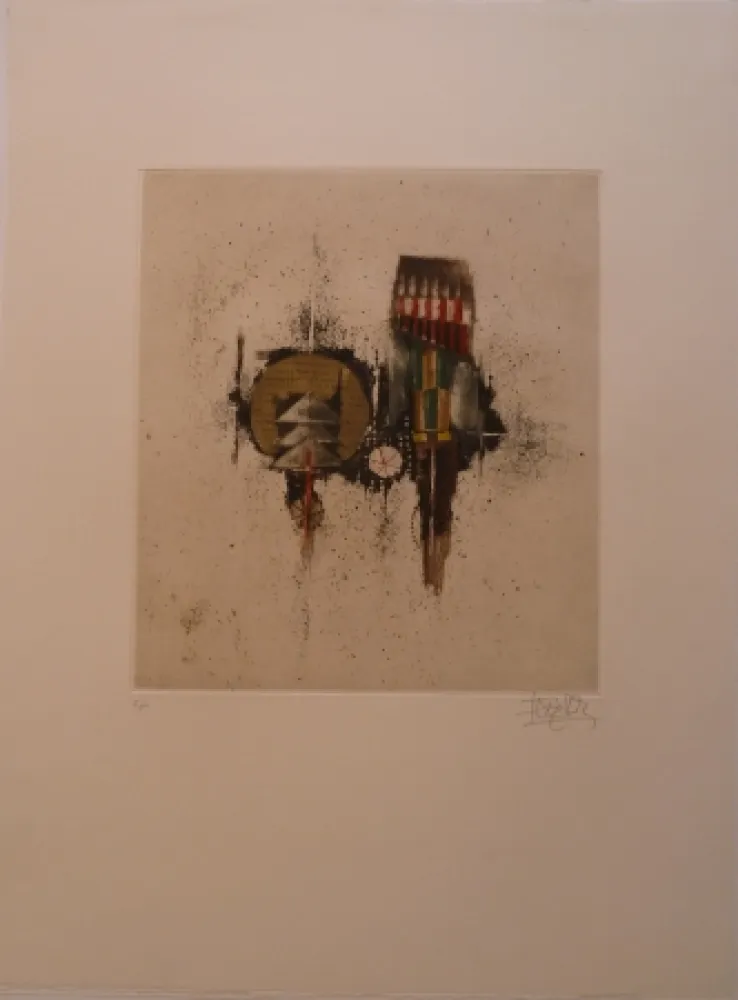 版画 Friedlaender - Meditation II