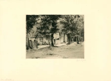 版画 Fuchs - Am Wall