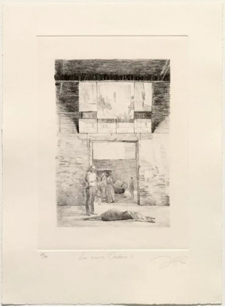 干刻版画 Gamarra - Los nuevos Oradores II