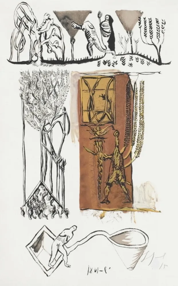 石版画 Garouste - Sans titre 1