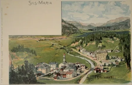 石版画 Giacometti - Sils-Maria