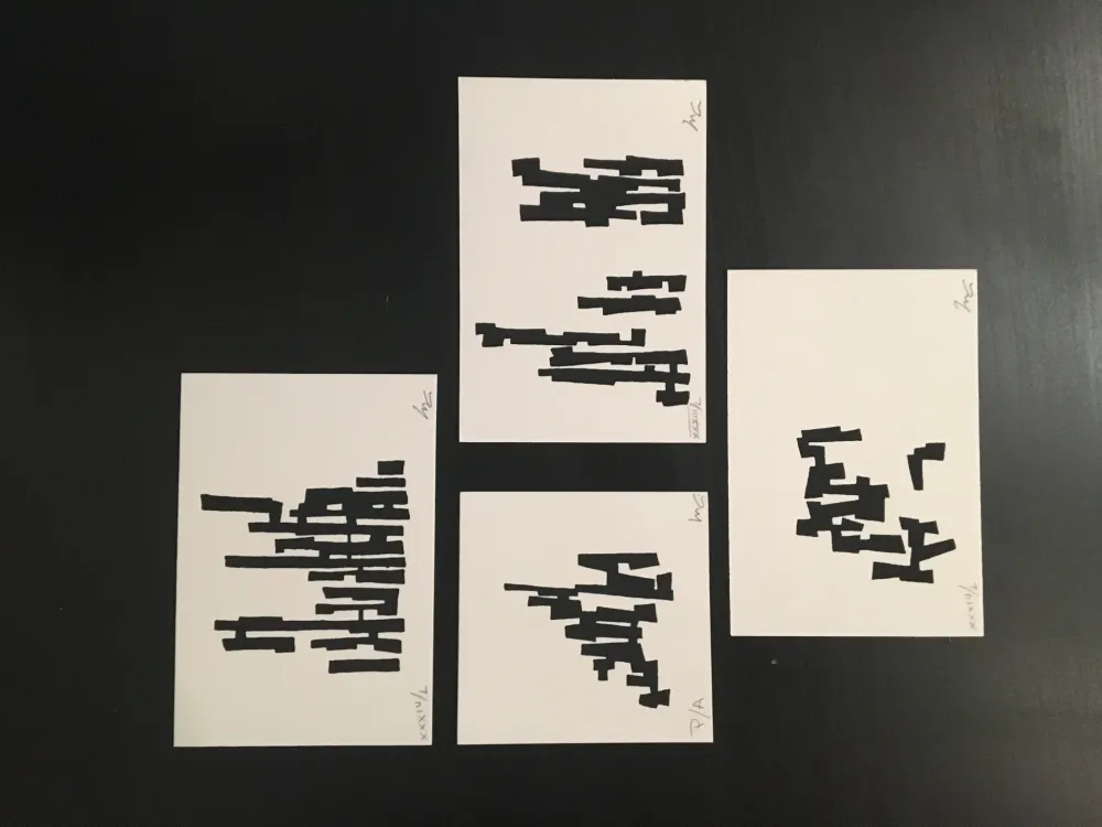 丝网印刷 Goeritz  - Timbres (Serie 4)