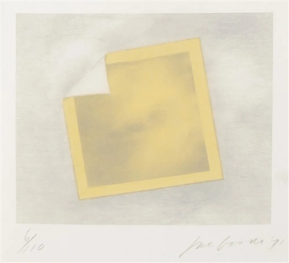 石版画 Goode - Untitled (yellow folded photo)
