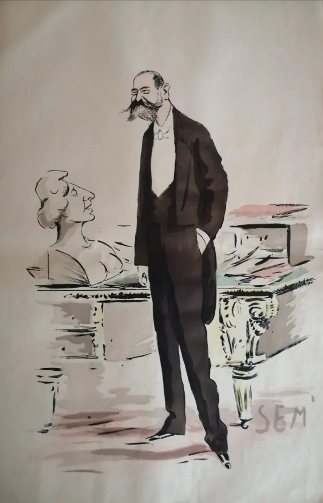 石版画 Goursat - SEM - Caricature Album Marseillais