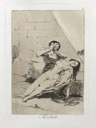 蚀刻版画 Goya - Capricho 9. Tantalo
