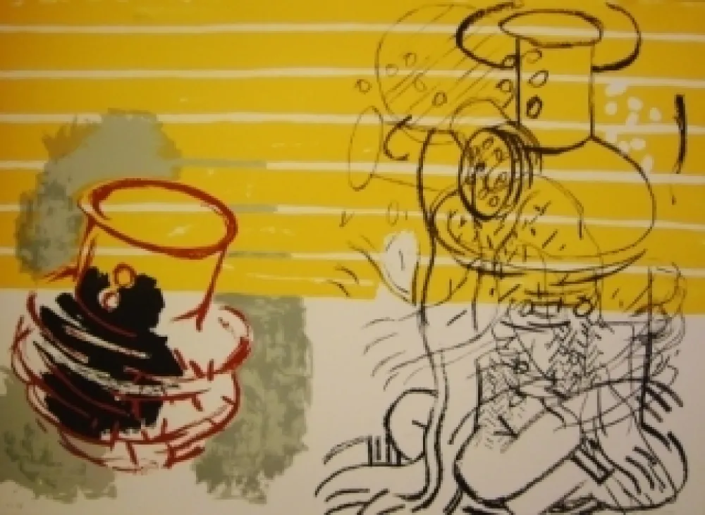 石版画 Grau - Sans titre