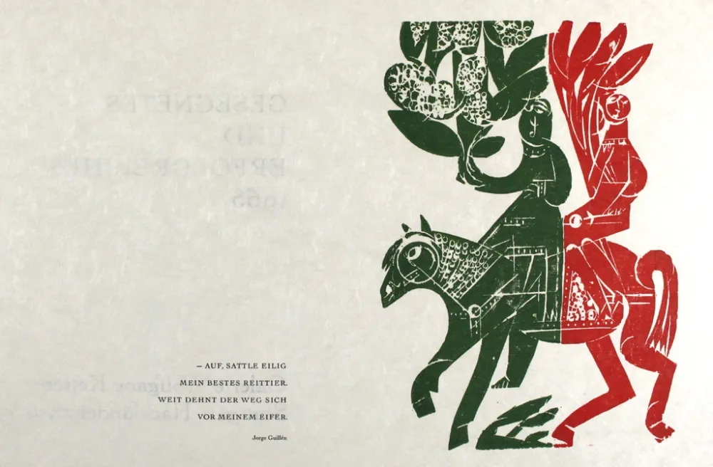 木刻 Grieshaber - Neujahrsritt