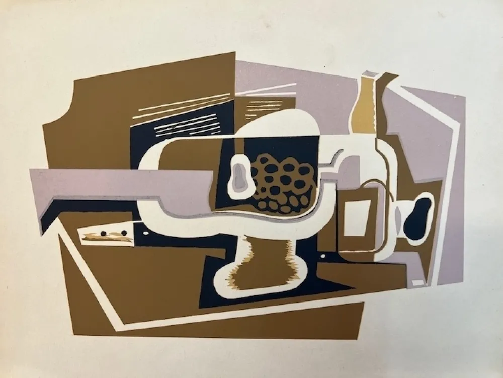 镂版印刷 Gris  - Le compotier