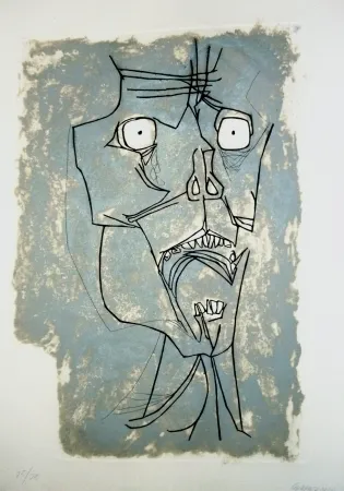 版画 Guayasamin - El grito 2