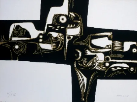 版画 Guayasamin - Milay 1 variante