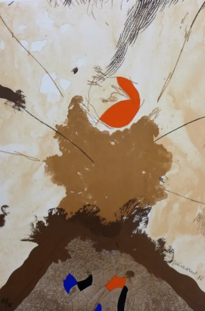 石版画 Guinovart - Esclat ocell