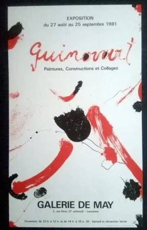 海报 Guinovart - Guinovart - Peintures construccions et collages Galeria de May 1981