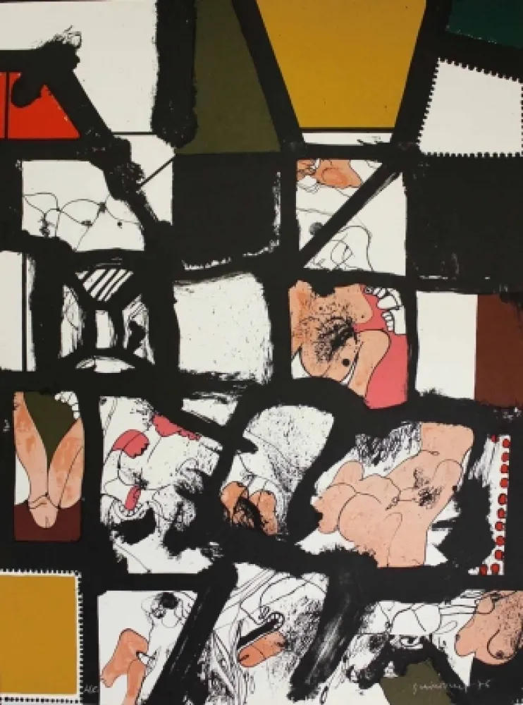 石版画 Guinovart - L'ull 1976