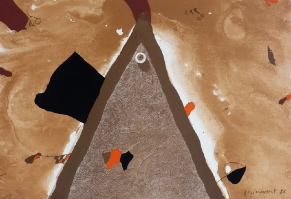 石版画 Guinovart - L'ull 1982