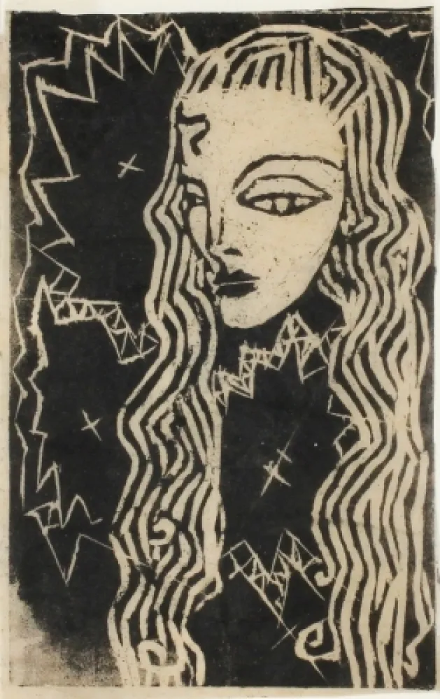 木刻 Hamerschlag - Portrait