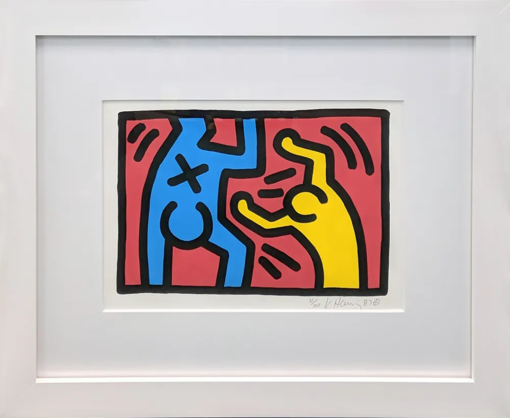 石版画 Haring - UNTITLED (D)