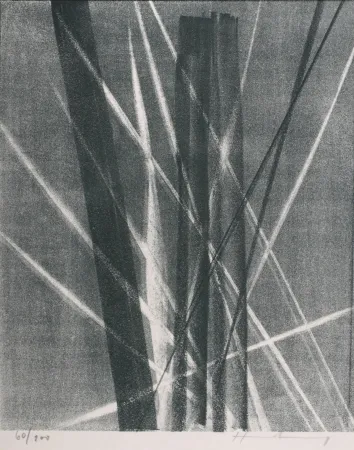 石版画 Hartung - Abstract Composition, 1967 - Hand-signed!