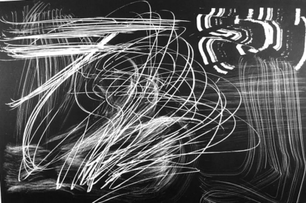 石版画 Hartung - Composition