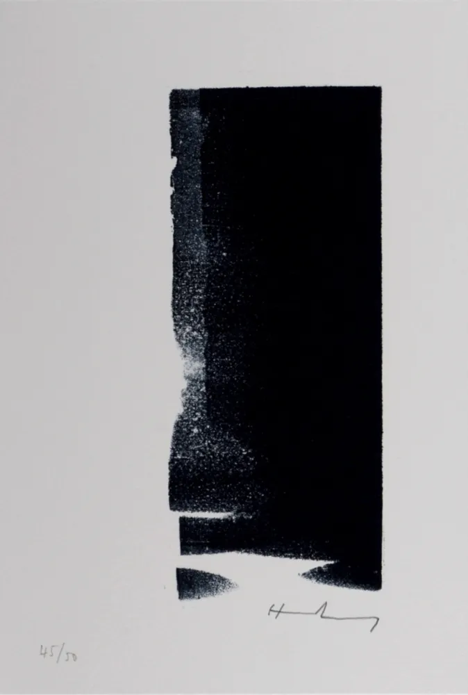 石版画 Hartung - Hans Hartung – Gedanken (A), 1987-88 – Hand-signed!