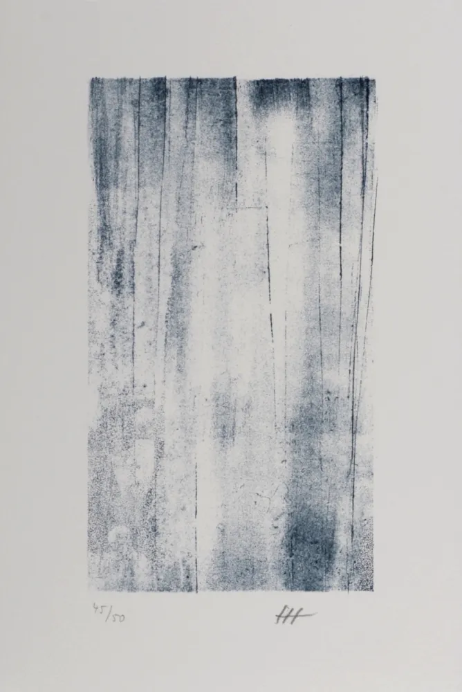 石版画 Hartung - Hans Hartung – Gedanken (D), 1987-88 – Hand-signed!